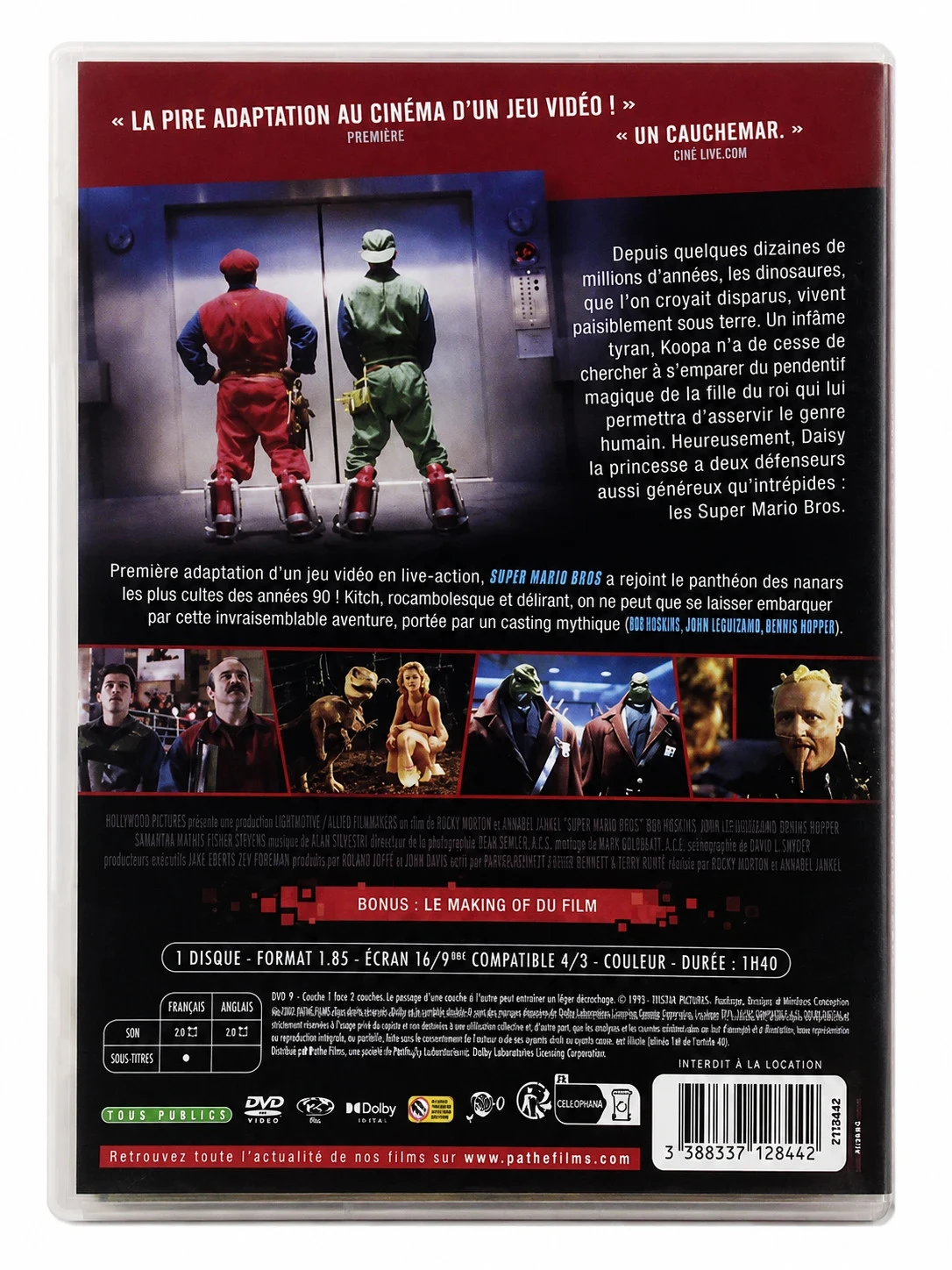 Super Mario Bros / Bob Hoskins / Dennis Hopper DVD Nuevo En Blister – photo 2